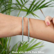 Classic Emerald Silver Bangle