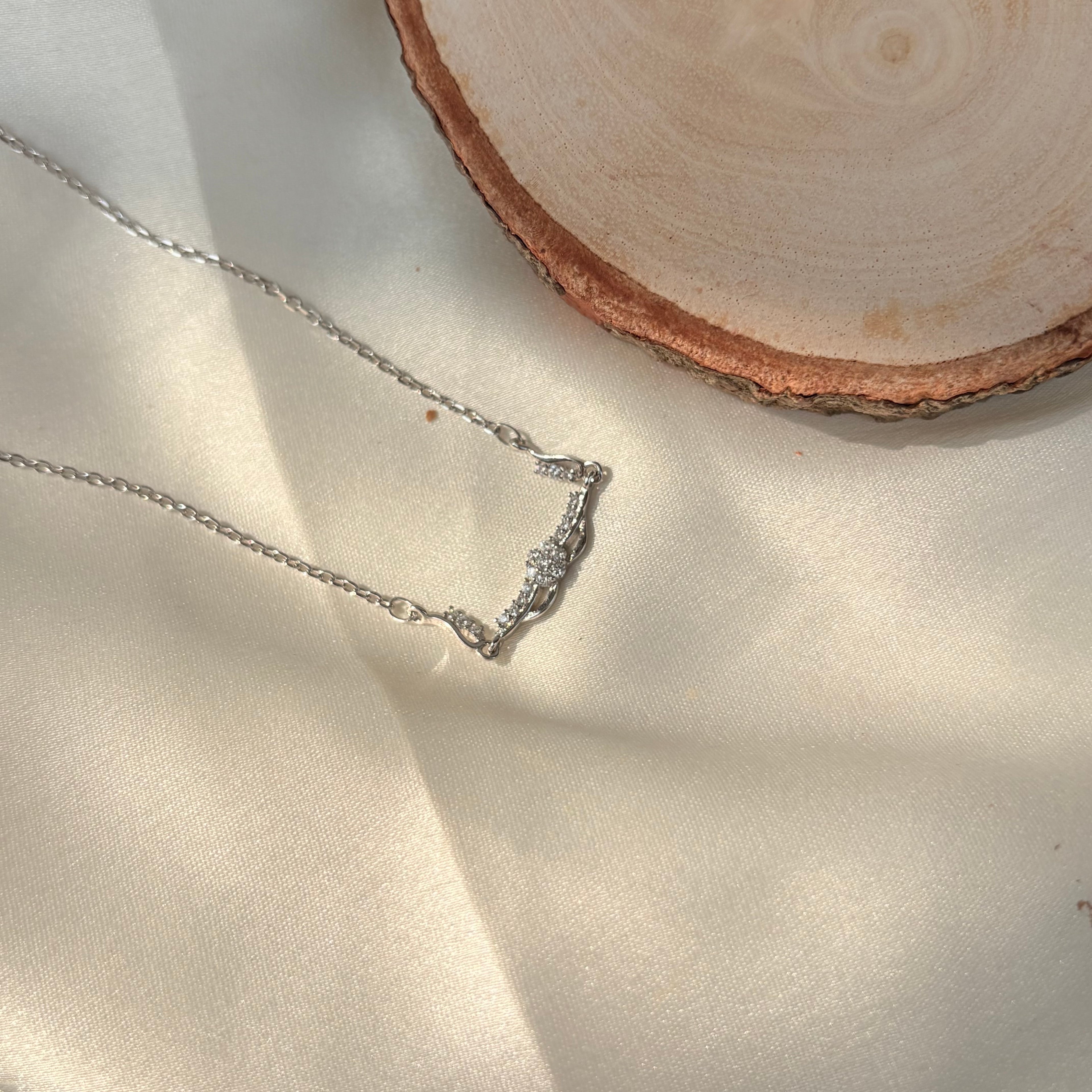 Minimalist Princess Core Silver Charm Pendant