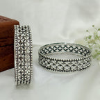 Jaipur Heritage Chatai Silver Bangle