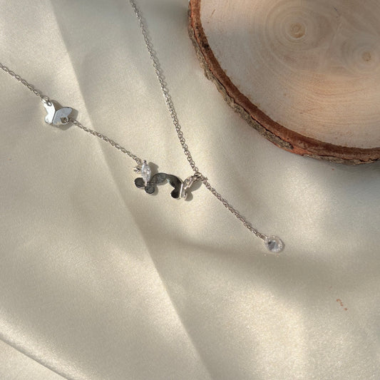 Butterfly Whisper Silver Charm Pendant