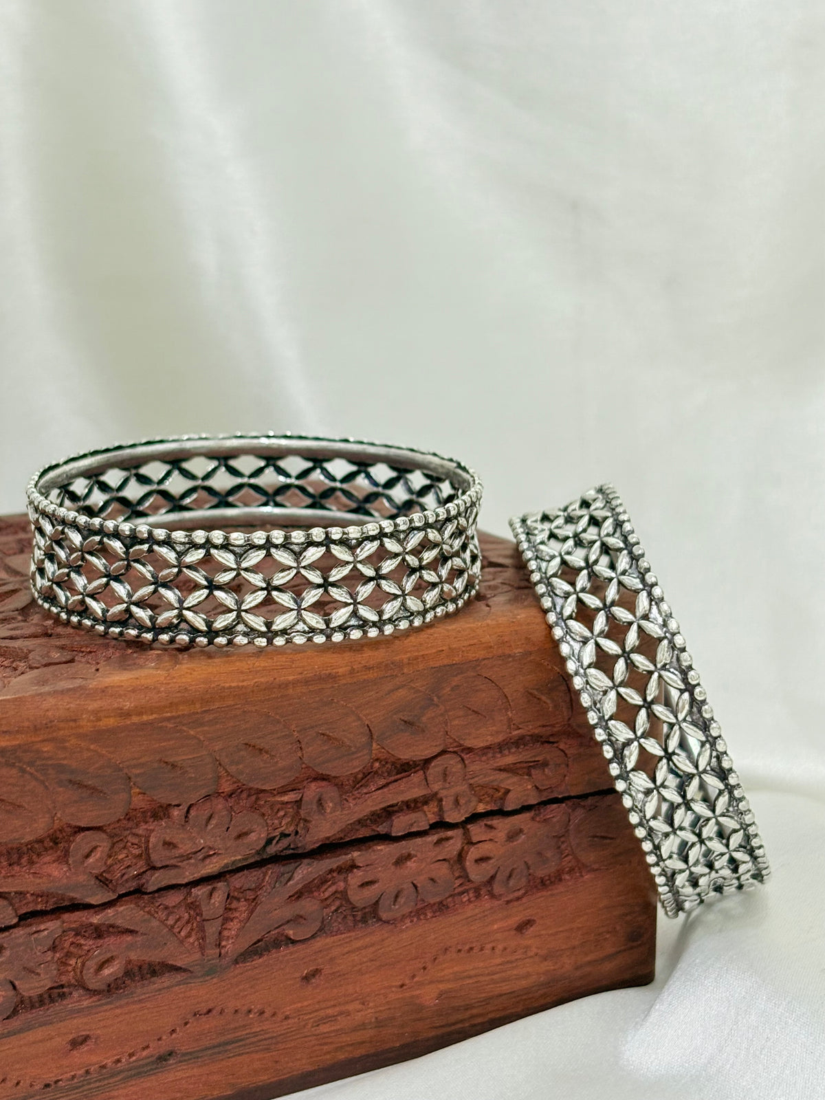 Jaipur Heritage Chatai Silver Bangle