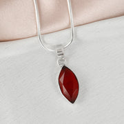 Enchanting Silver Studded Cut Stone Pendant