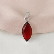 Enchanting Silver Studded Cut Stone Pendant