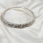 Traditional Tribal Medallion Silver Hasli Choker