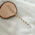 Minimalist 925 Sterling Silver Natural Citrine Bracelet