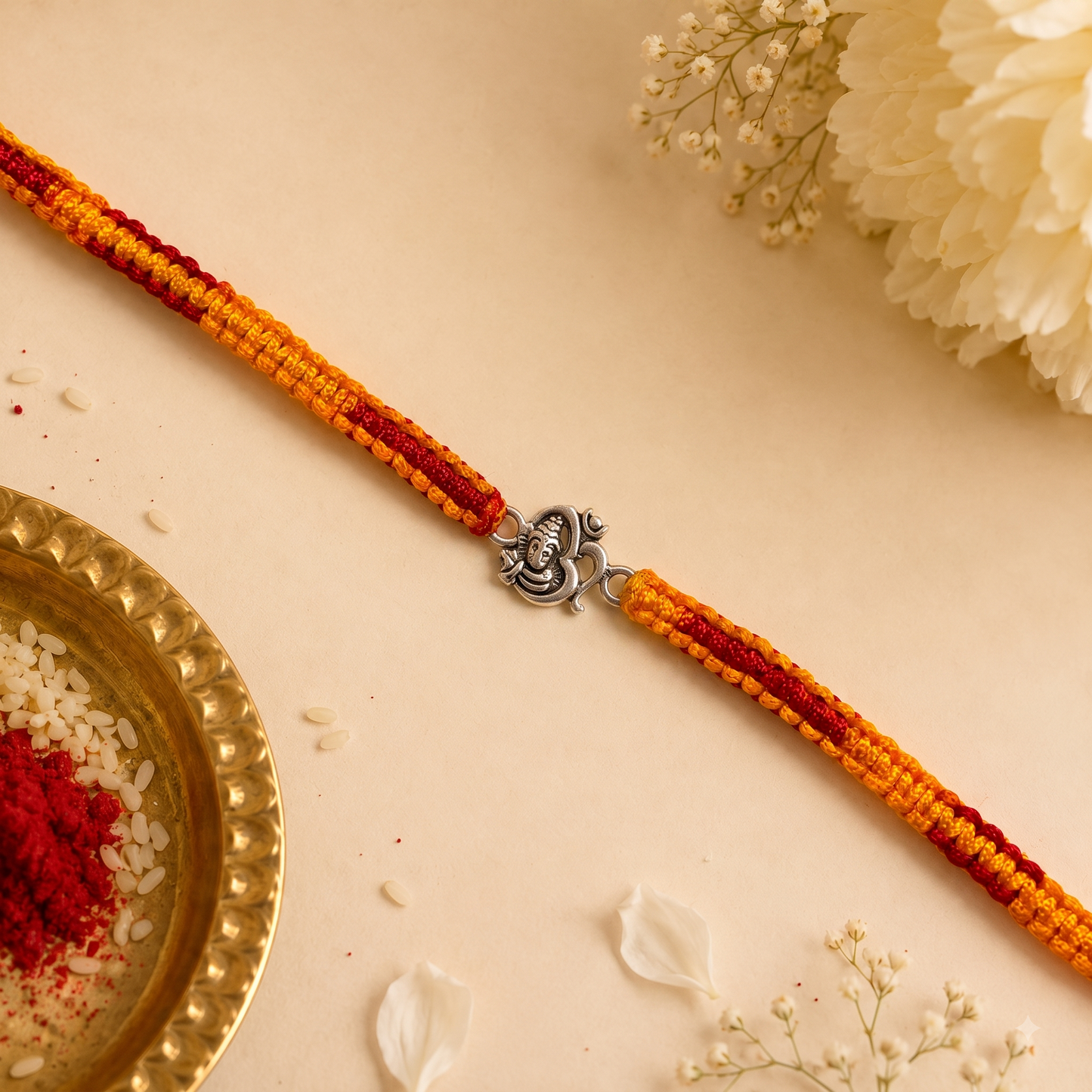 925 Silver OM Namah Shivya Rakhi