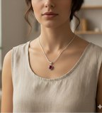 Ruby Handcrafted Sterling Silver Pendant