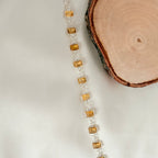Minimalist 925 Sterling Silver Natural Citrine Bracelet
