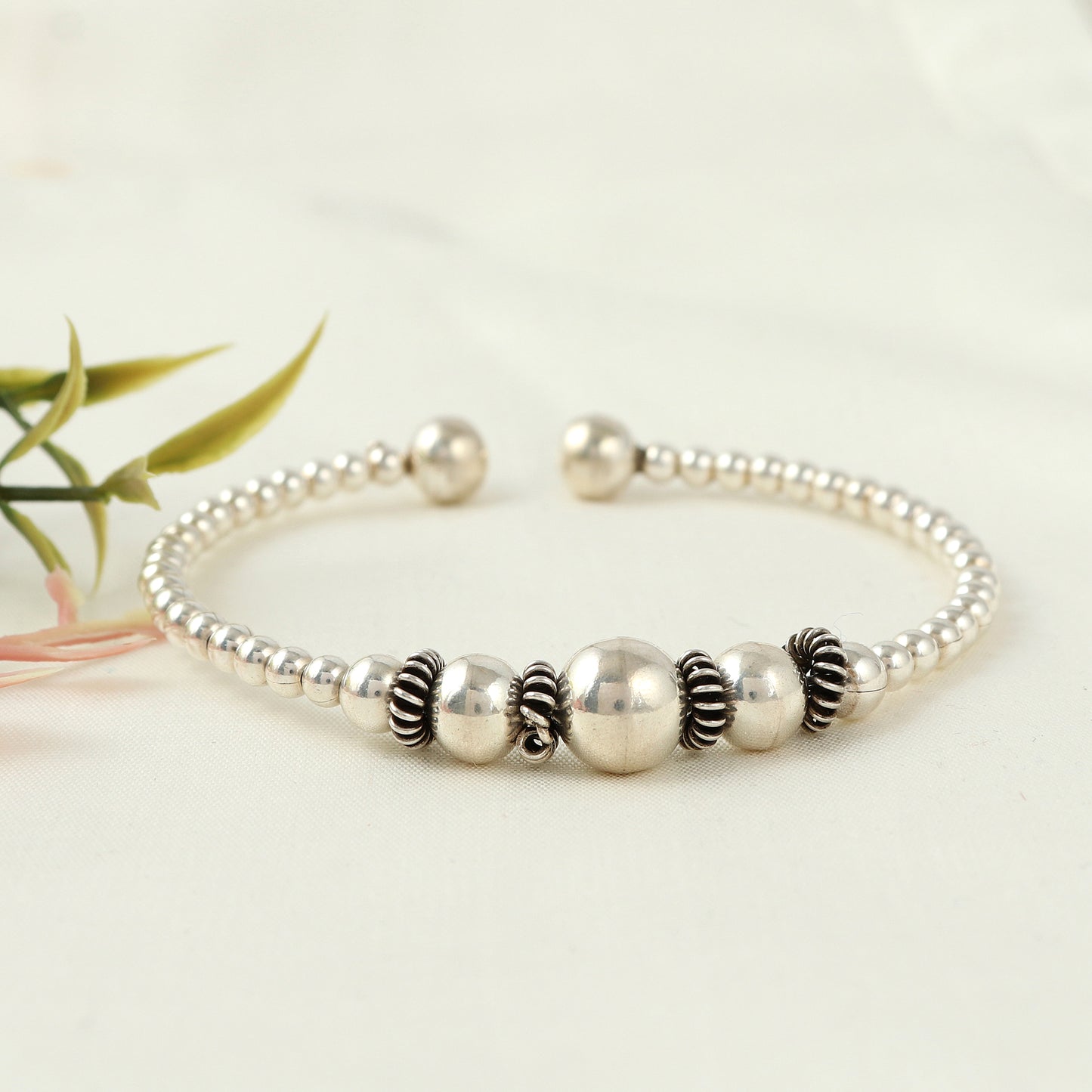 Handcrafted 925 Silver Kada Bracelet