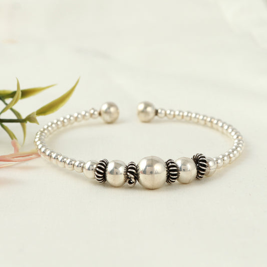 Handcrafted 925 Silver Kada Bracelet