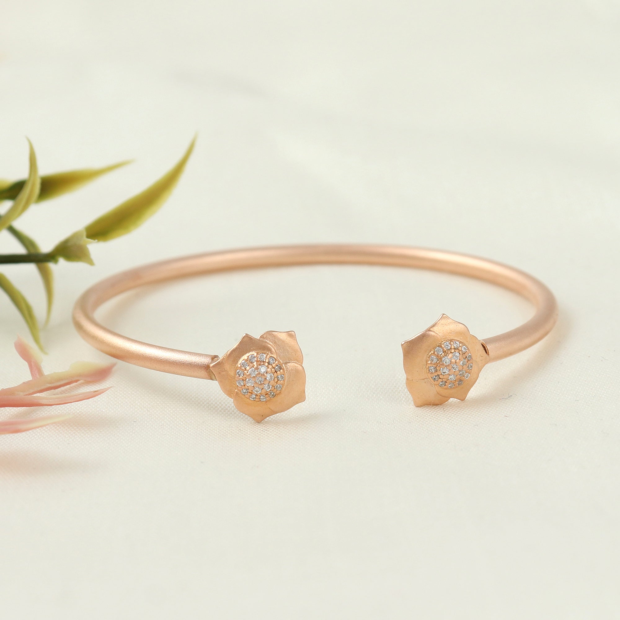 Imperial Rose Silver Kada