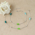 Serene Shine Silver Anklet For Women