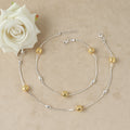 Radiant Orbit Silver Charm Anklet