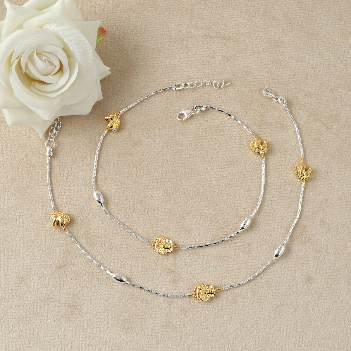 Silver Rhythm Daily Wear Anklet