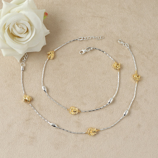 Silver Rhythm Daily Wear Anklet