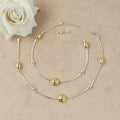 Elegant Bloom Silver Chain Anklet
