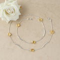 Sunlit Petals Chain Anklet