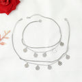 Silver Smiley Face Charm Anklet