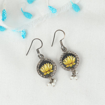 Lotus Hoops Earring