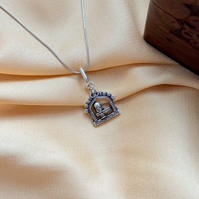 Shivling Blessing Oxdized Silver Pendant