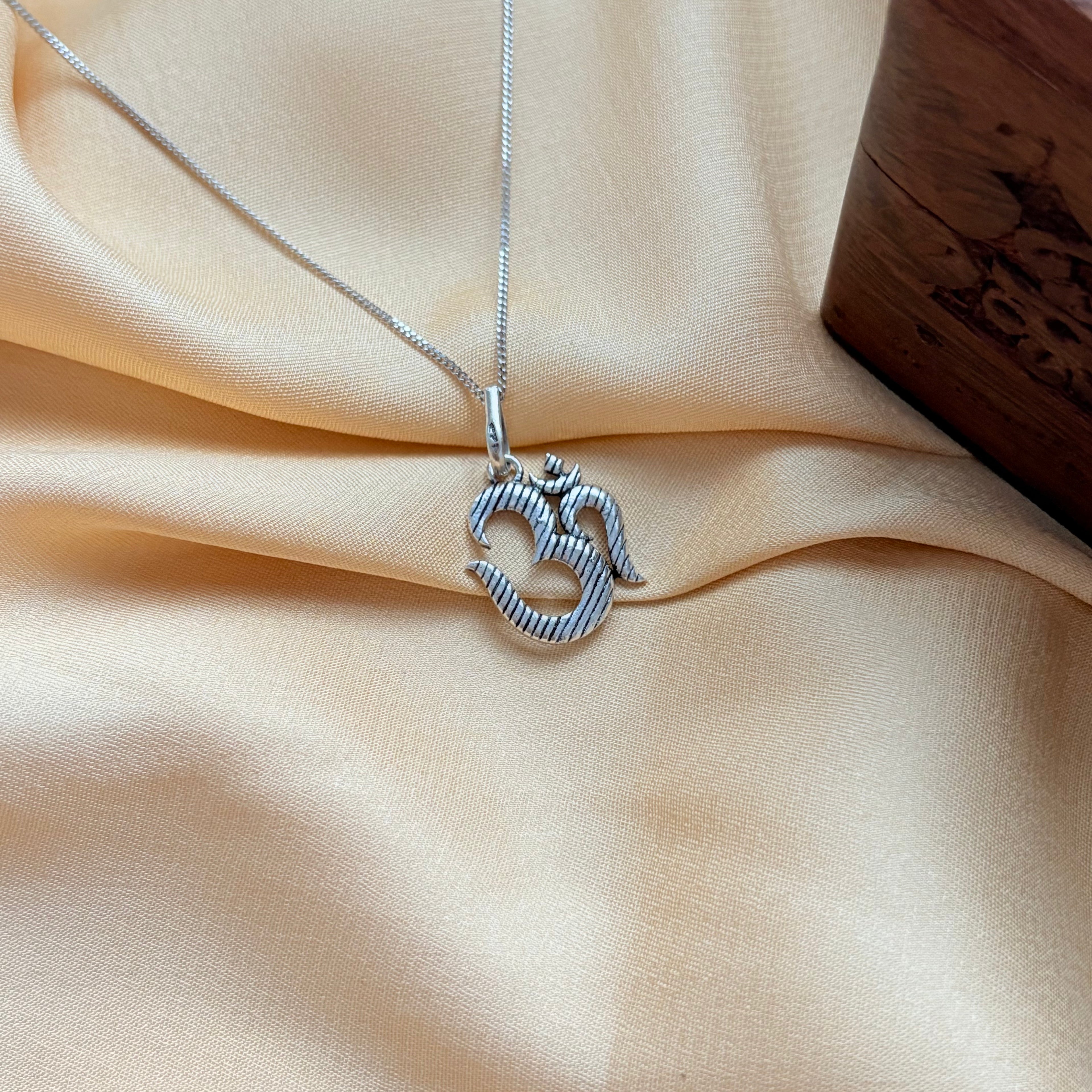 OM Silver Pendant For Everyday
