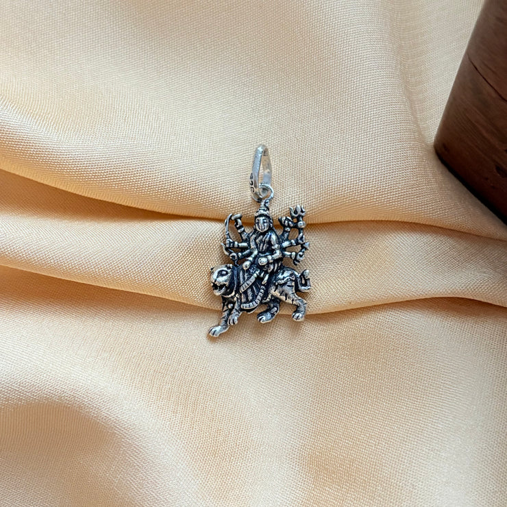 Durga Maa Shakti Silver Pendant