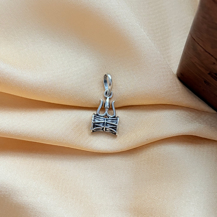 Shivling Blessing God Silver Pendant