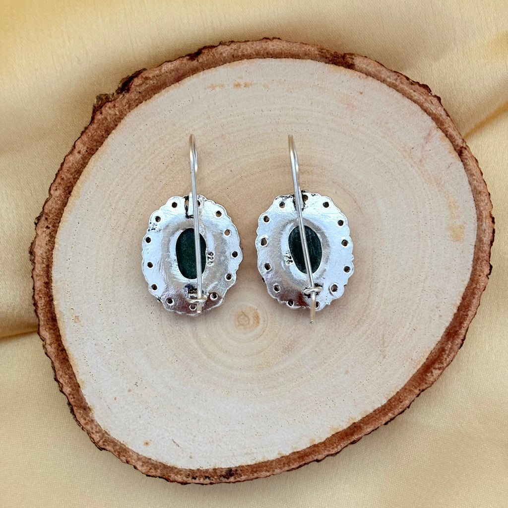 925 Silver Jadau Cocktail Earrings