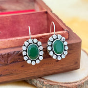 925 Silver Jadau Cocktail Earrings