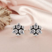 Three Petal Silver Toe Ring