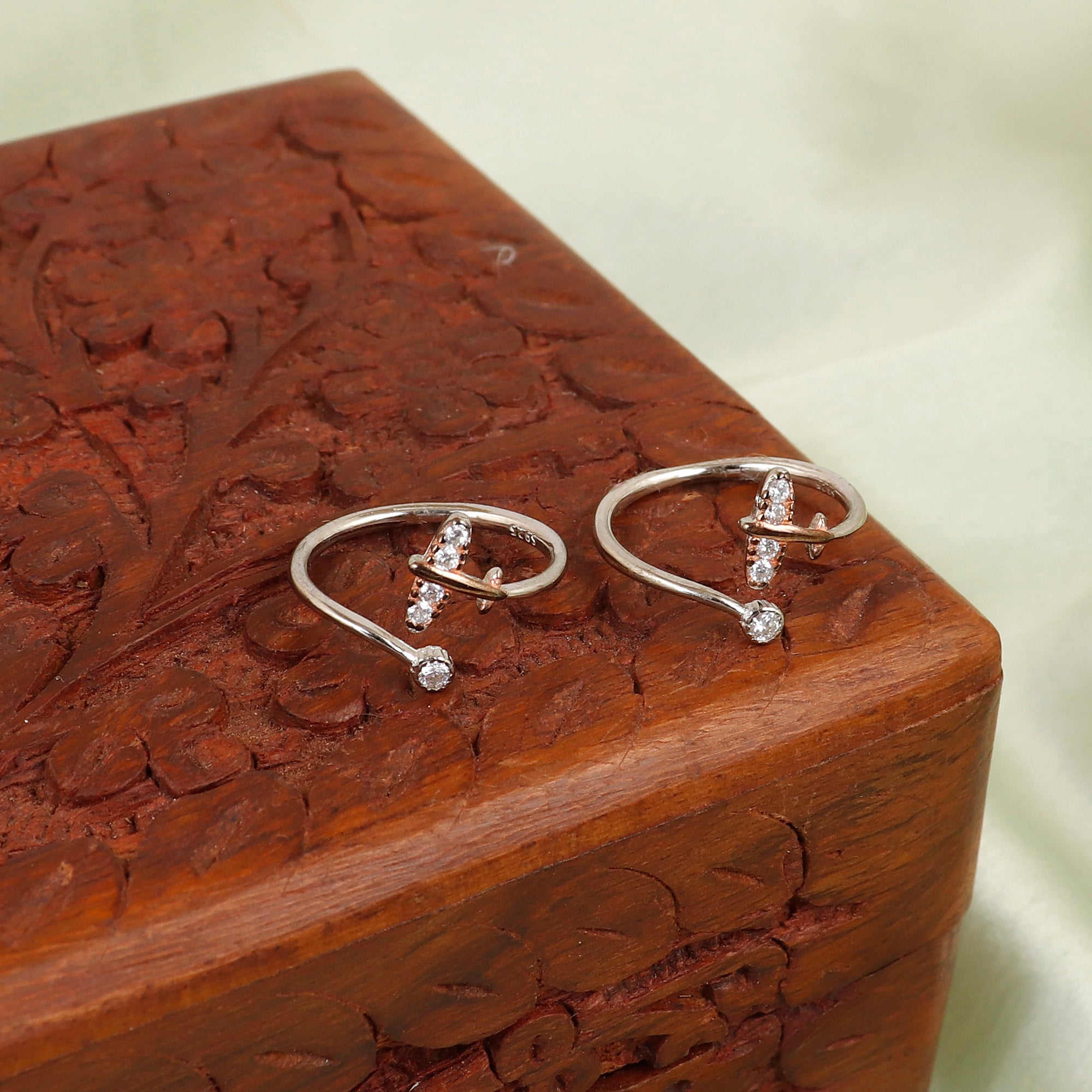 Tiny Aeroplane Silver Toerings