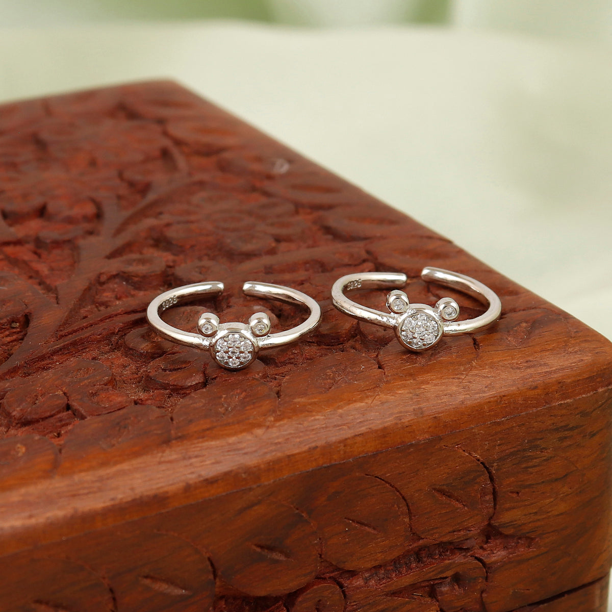 Cute Jerry 925 Silver Toerings