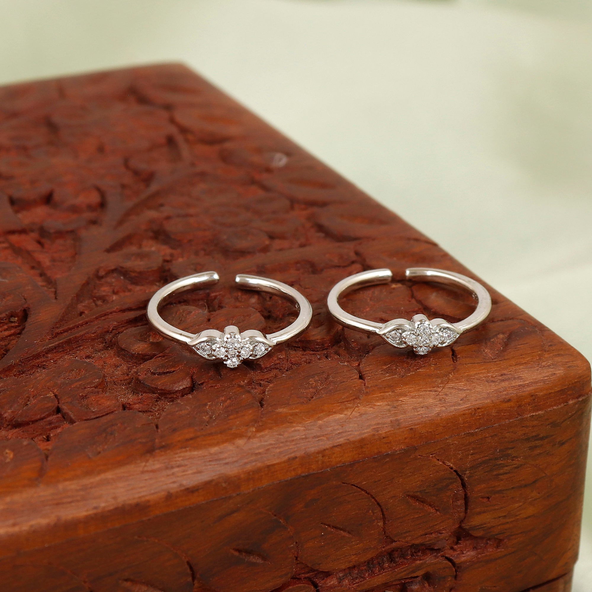 Starry Eve Silver Toerings