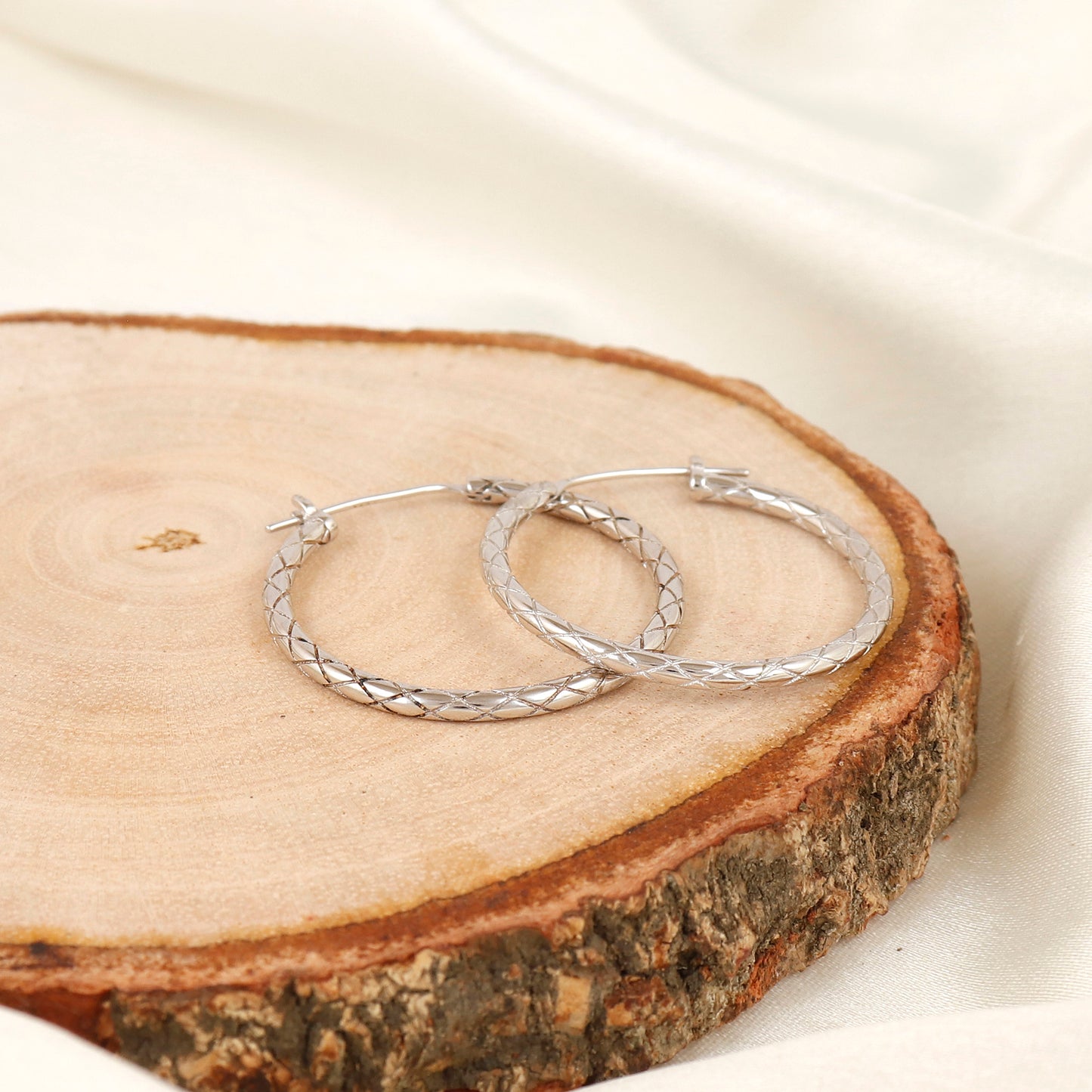 Elegant Daily Wear Silver Hoops