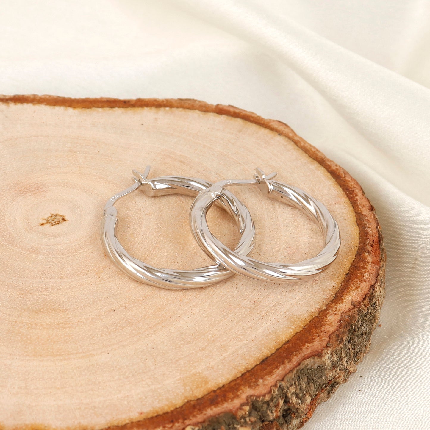 Silver Hoop Earrings for Western Wear
