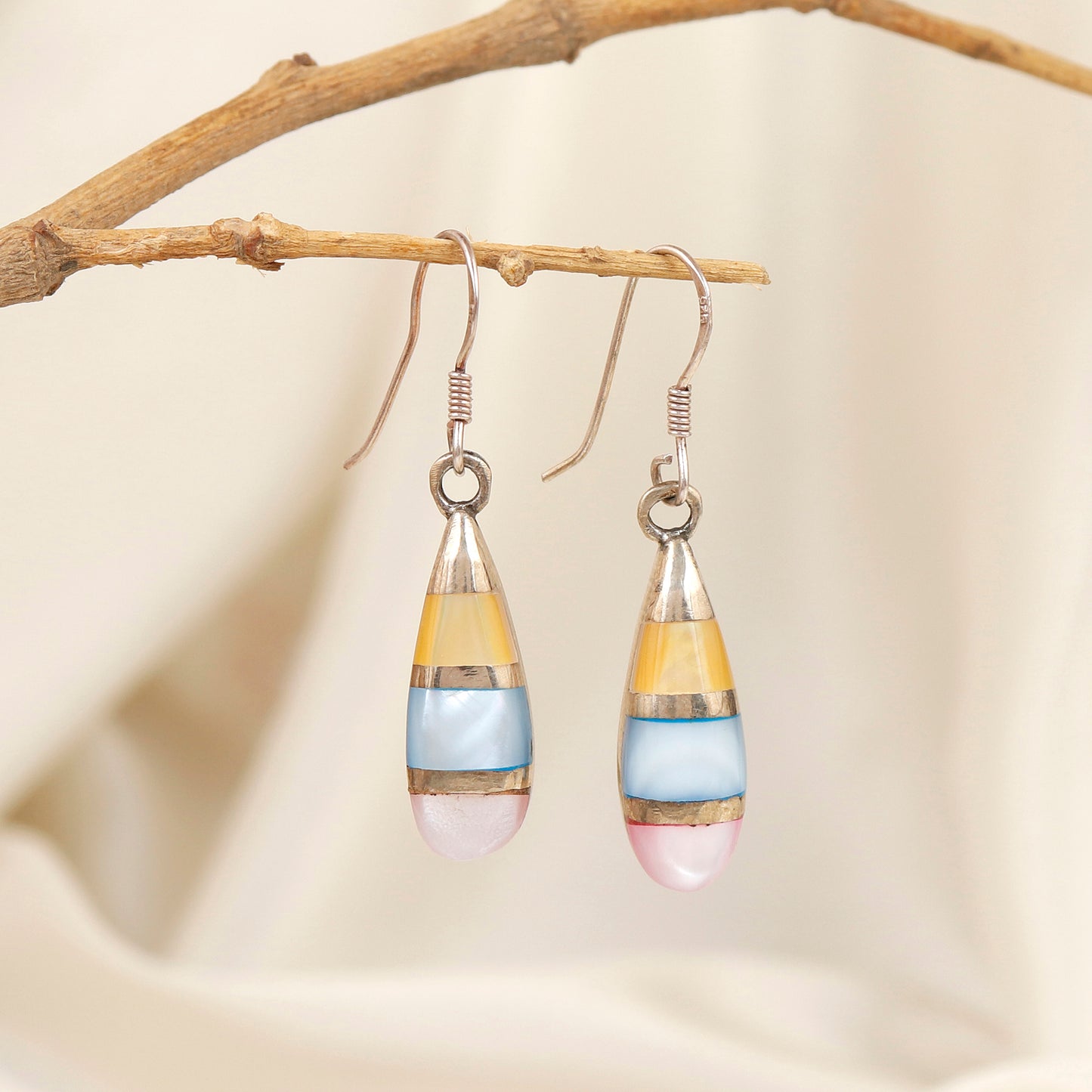 Colorful Cascade Sterling Silver Earrings