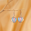 925 Sterling Silver Pastel Heart Dangles