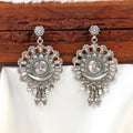Oxidized Silver Surya Indian Tribal Earrings