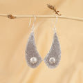 Ancient Echoes Spiral Statement Silver Earrings