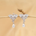 Elephant Minimal Silver Stud Earrings