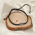 925 Silver Textured Barrel Bead Minimalist Nazariya Anklet