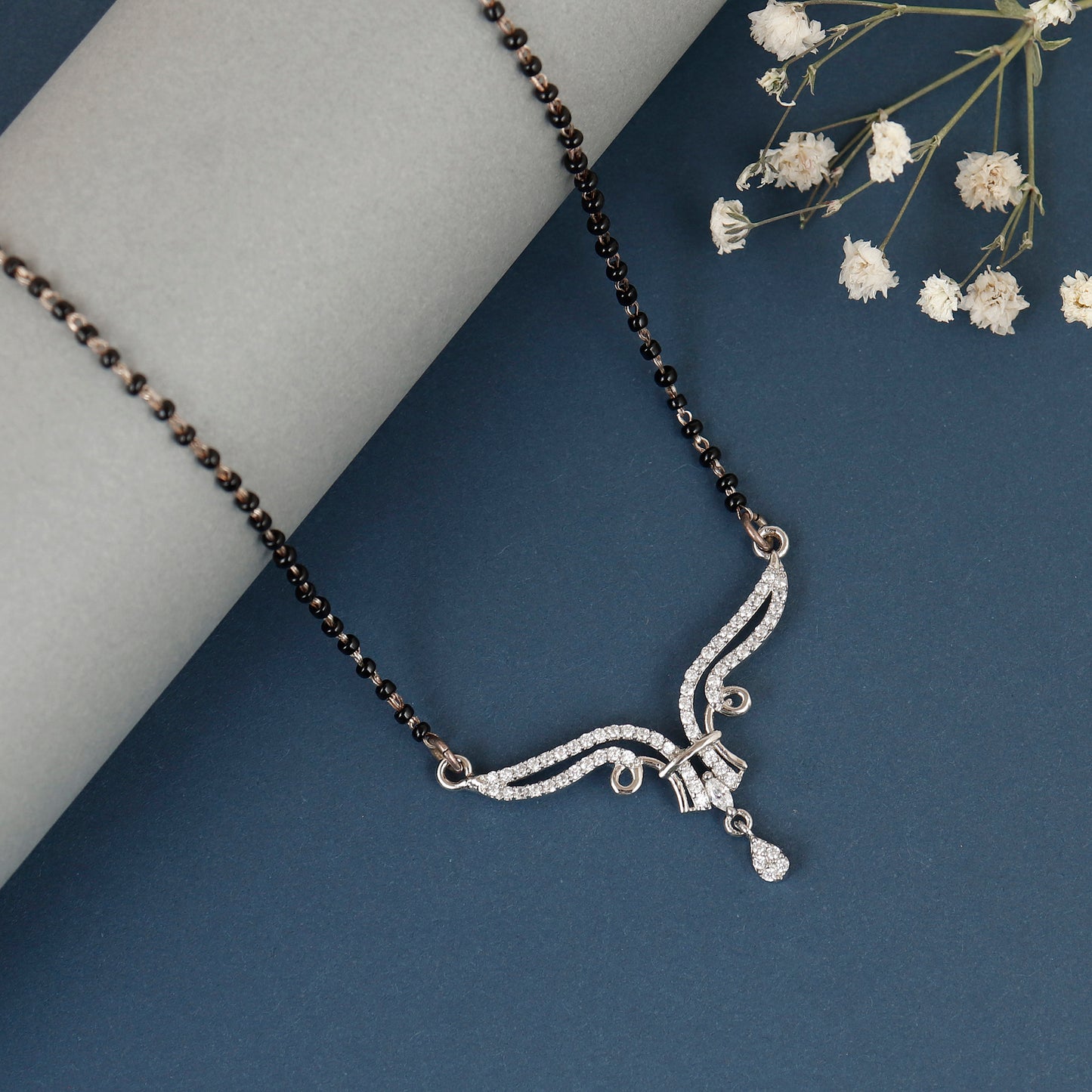 Shimmer Wing Sterling Silver Mangalsutra