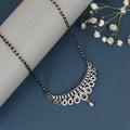 Serene Petal Silver Mangalsutra