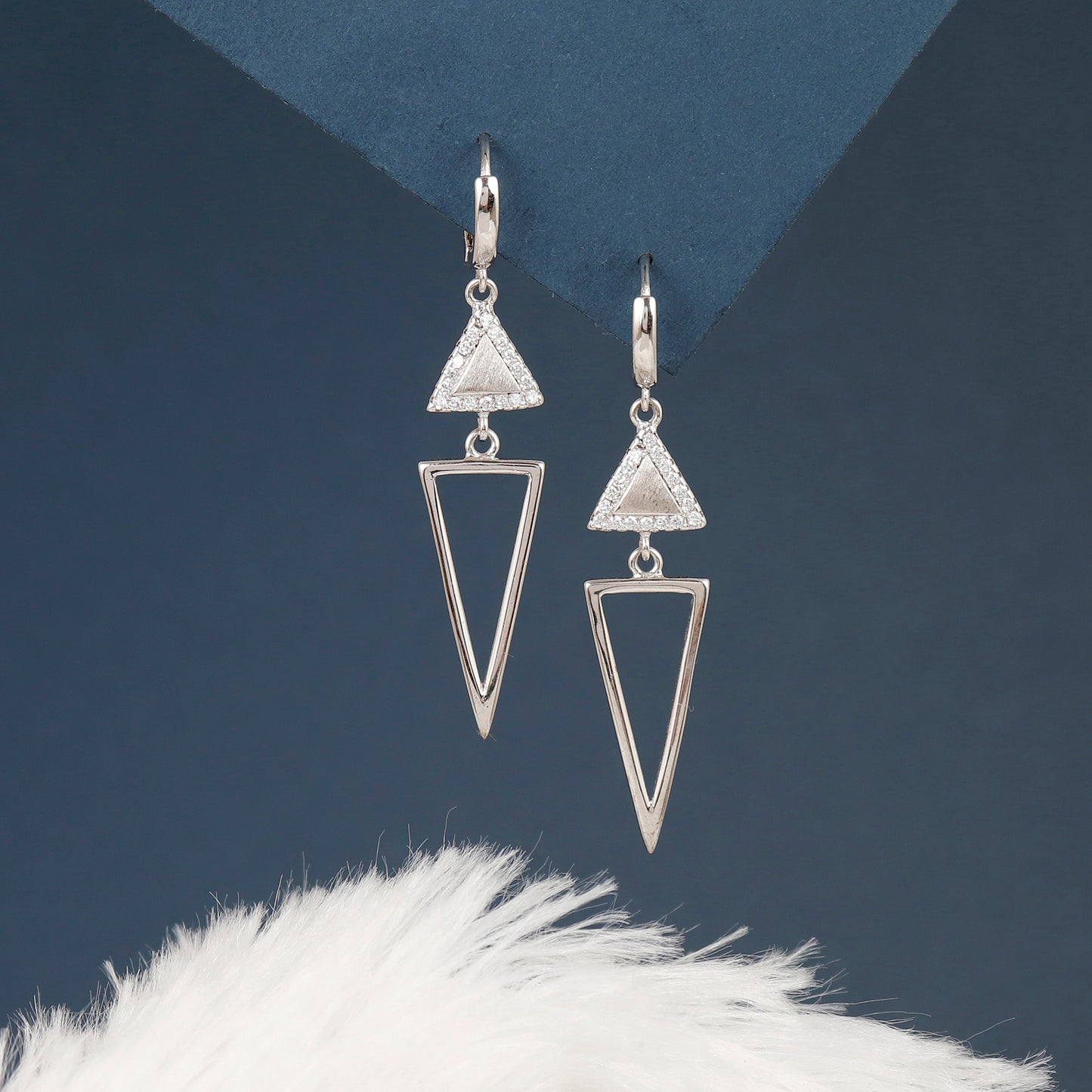 Elara Luxe 925 Silver Dangling Earrings