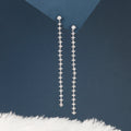 Dinner Date Spark Sterling Silver Long Earrings