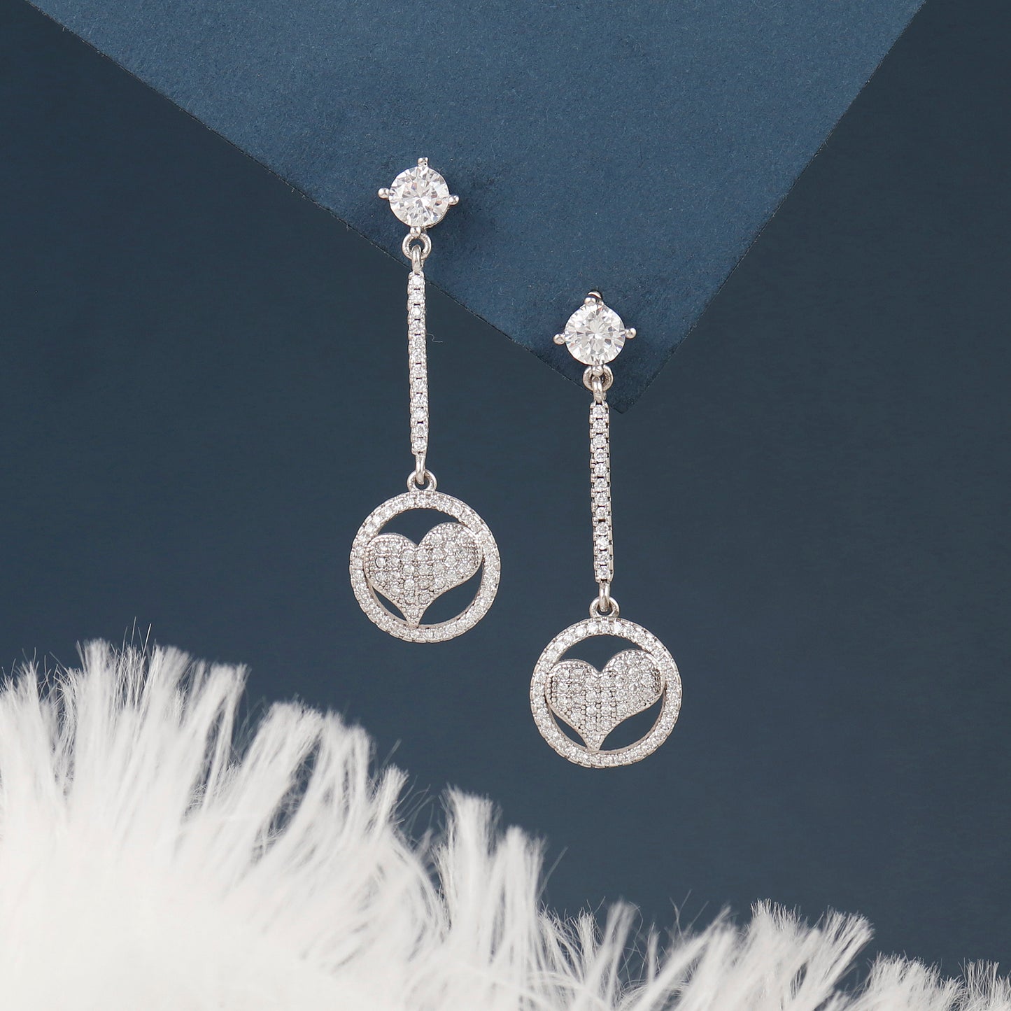 Love Story Silver Earrings