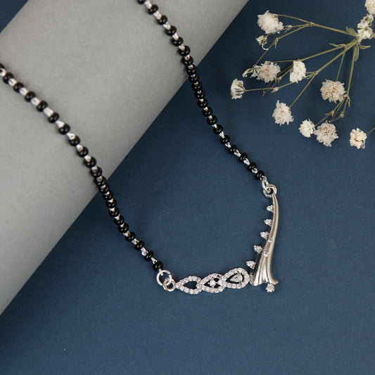 Silver Willow Infinity Mangalsutra