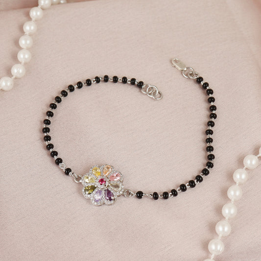 Delicate Blooms Cubic Zirconia Hand Mangalsutra