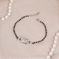 Ornate Halo Cushion CZ Mangalsutra Bracelet