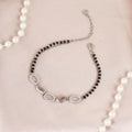 Silver Geometric Multi-Link Hand Mangalsutra